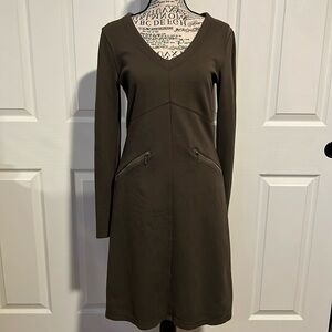 Athleta Celebration Dress olive green S